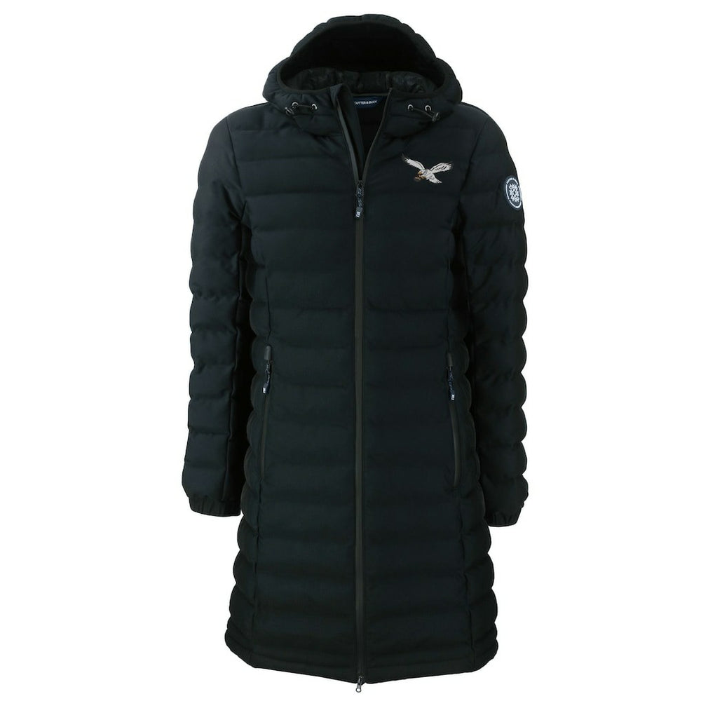 Philadelphia Eagles Cutter & Buck Women's Throwback Logo Mission Ridge Repreve Eco Insulated Full-Zip Puffer Jacket - Black - NFL
