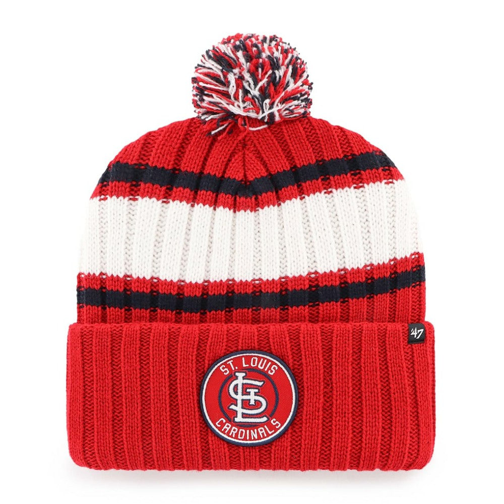 St. Louis Cardinals '47 Plateau Cuffed Knit Hat with Pom for sale