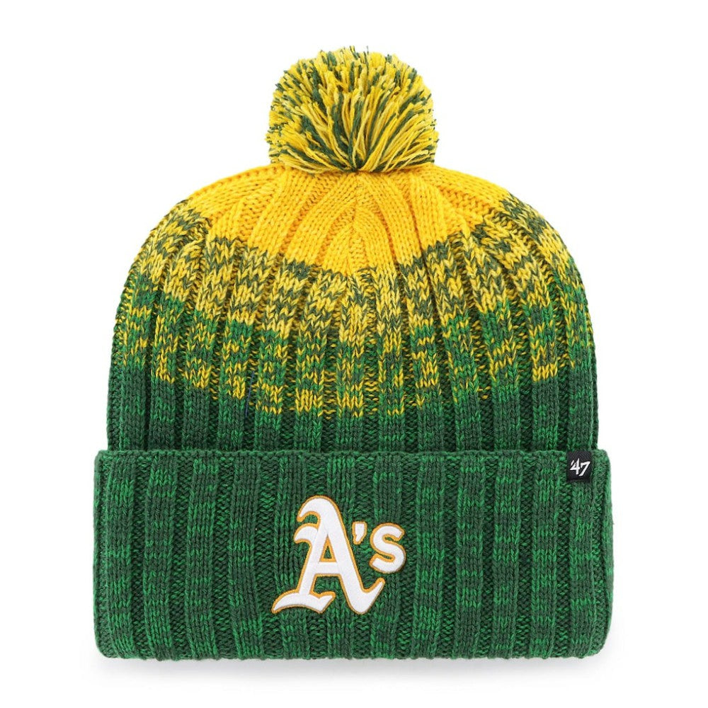 Oakland Athletics '47 Cascade Cuffed Knit Hat with Pom Discount
