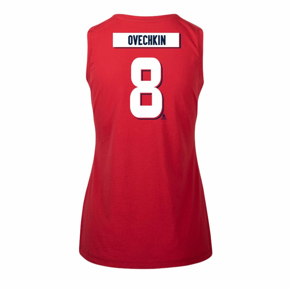 Alexander Ovechkin Washington Capitals Levelwear Women's Macy Player Name & Number Tank Top - Red | NHL on sale