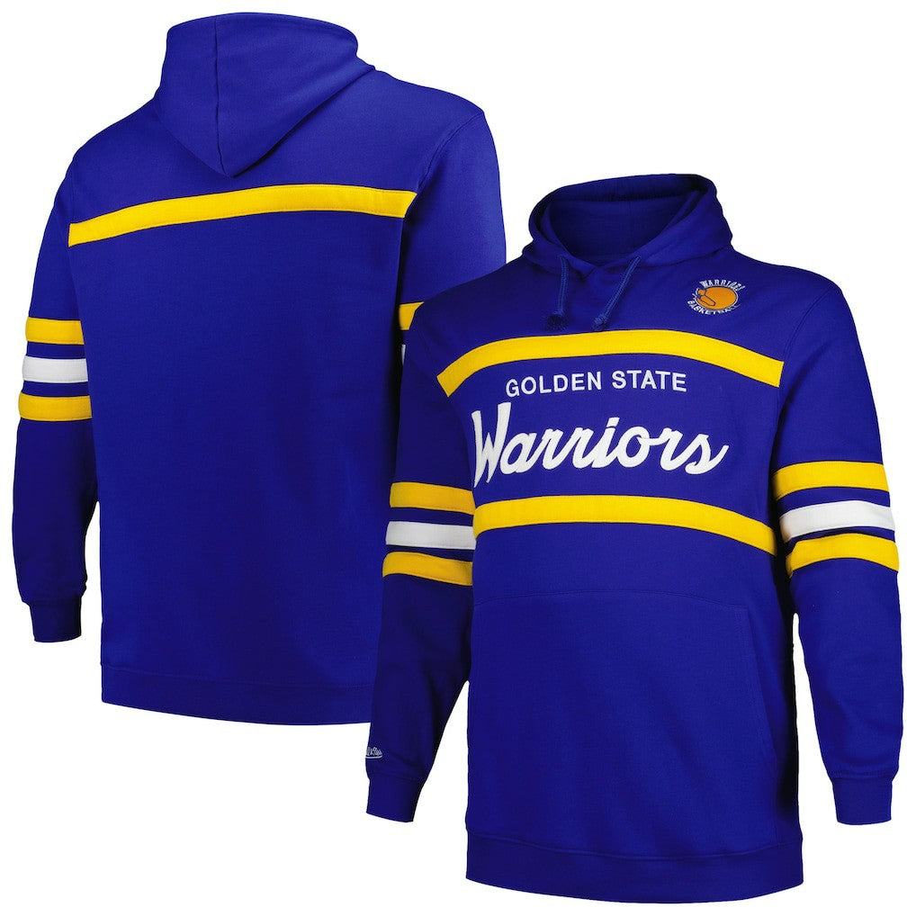 Mitchell & Ness Golden State Warriors Big & Tall Hardwood Classics Head Coach Pullover Hoodie Royal