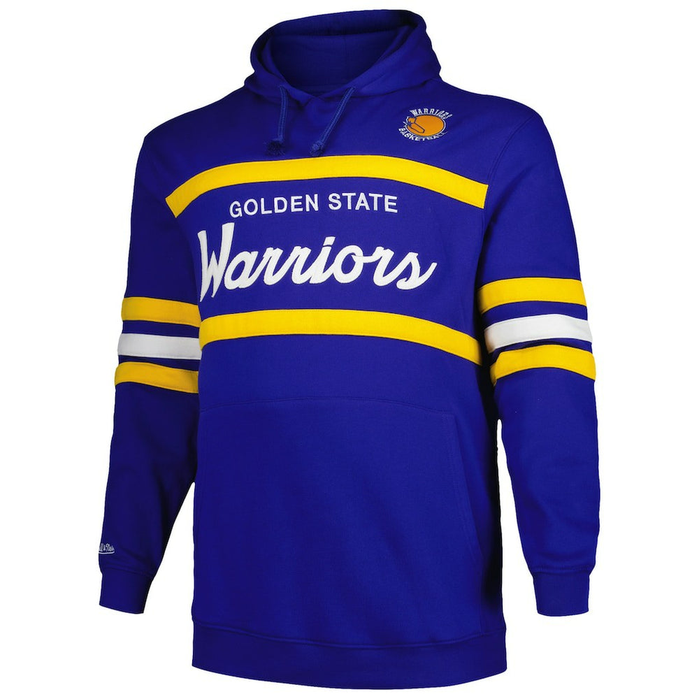 Mitchell & Ness Golden State Warriors Big & Tall Hardwood Classics Head Coach Pullover Hoodie Royal