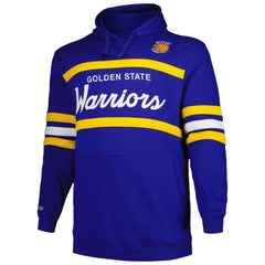 Mitchell & Ness Golden State Warriors Big & Tall Hardwood Classics Head Coach Pullover Hoodie Royal
