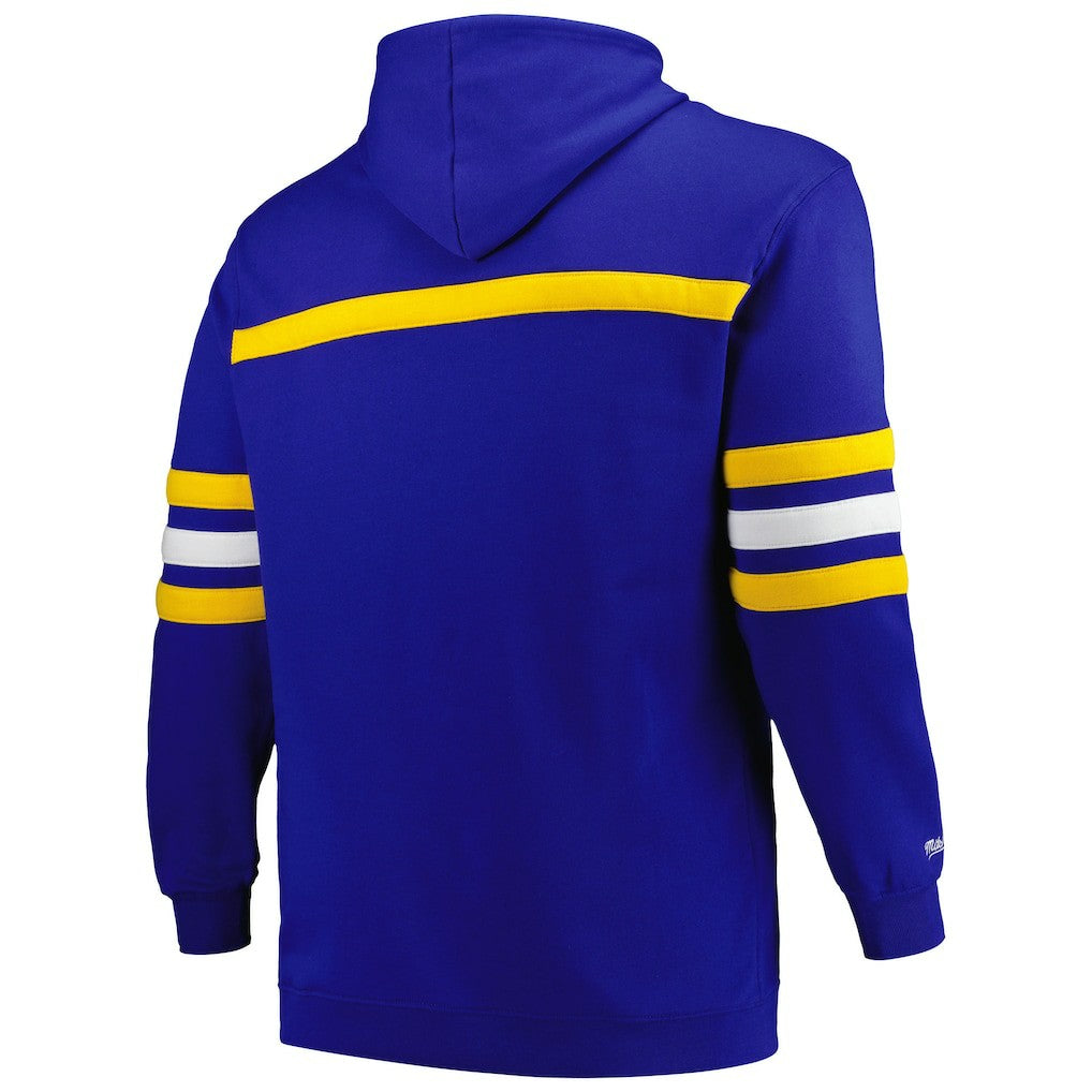 Mitchell & Ness Golden State Warriors Big & Tall Hardwood Classics Head Coach Pullover Hoodie Royal