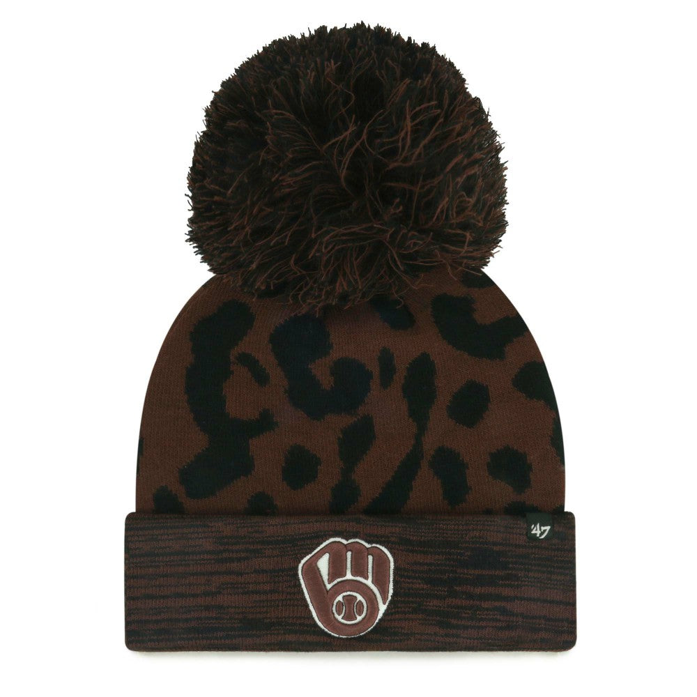 Milwaukee Brewers '47 Women's Rosette Cuffed Knit Hat with Pom Near Me
