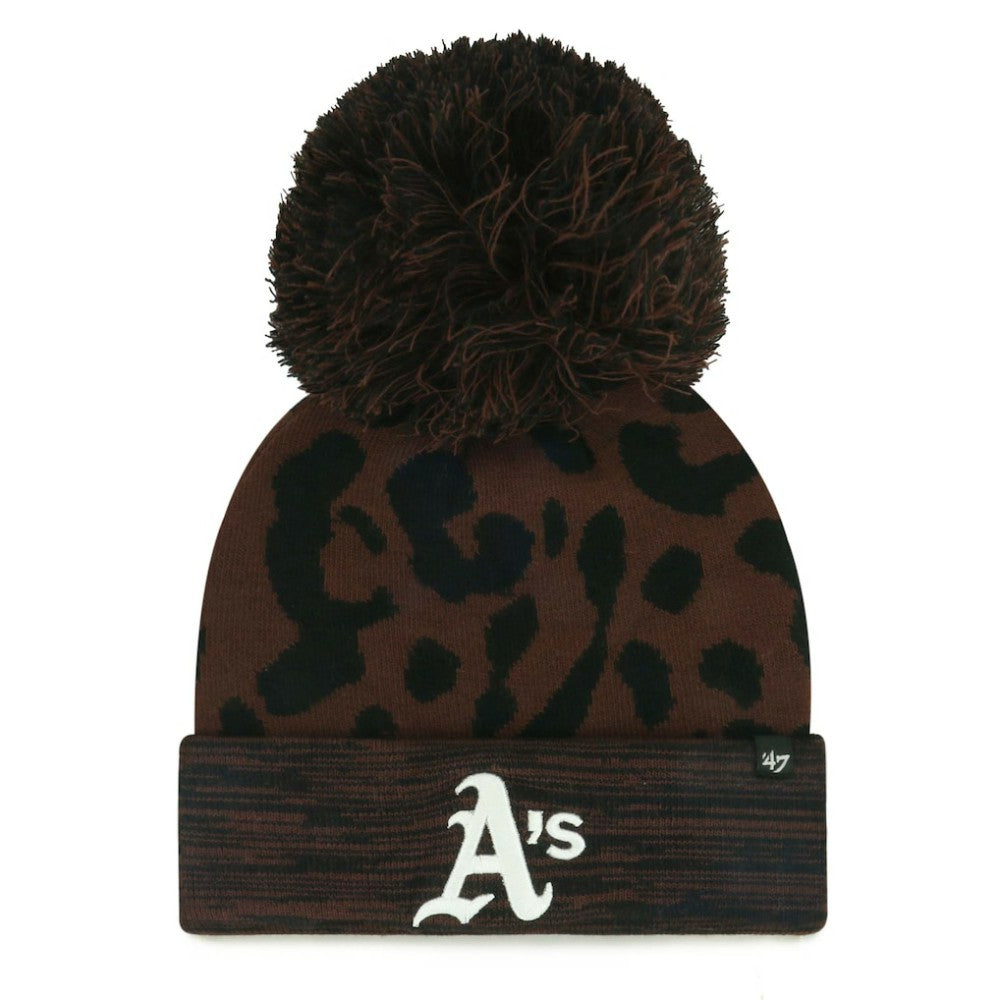 Athletics '47 Women's Rosette Cuffed Knit Hat with Pom for sale