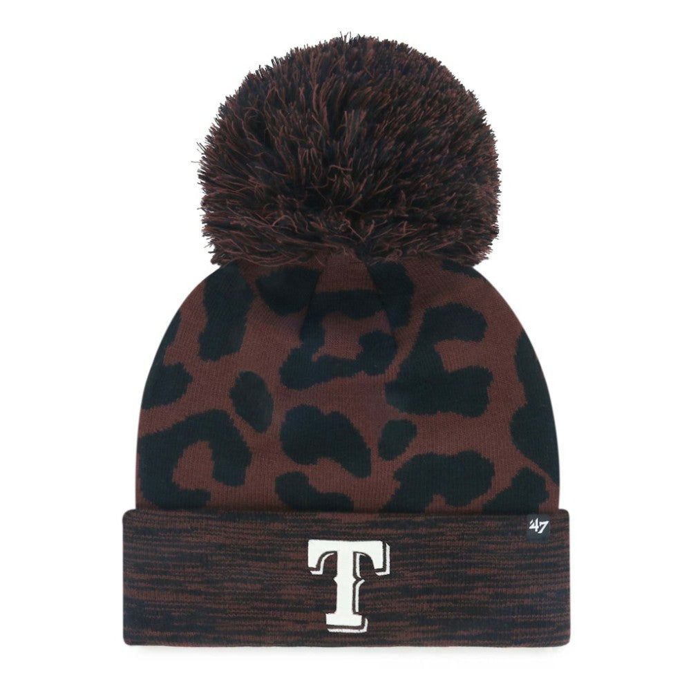 Texas Rangers '47 Women's Rosette Cuffed Knit Hat with Pom Near Me