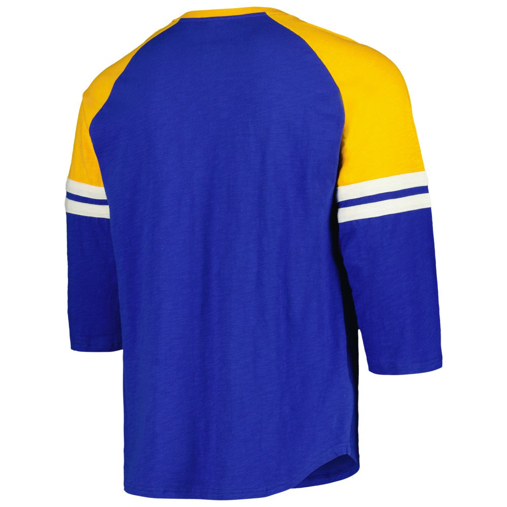 Milwaukee Brewers Mitchell & Ness Cooperstown Collection Legendary Raglan Slub Henley 3/4-Sleeve T-Shirt for sale