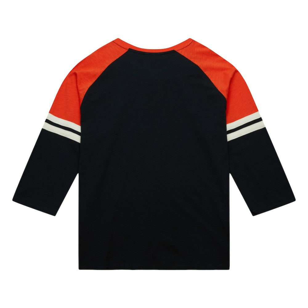 Baltimore Orioles Mitchell & Ness Cooperstown Collection Legendary Raglan Slub Henley 3/4-Sleeve T-Shirt Near Me