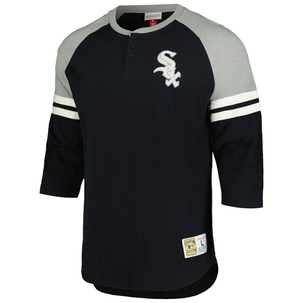 Chicago White Sox Mitchell & Ness Cooperstown Collection Legendary Raglan Slub Henley 3/4-Sleeve T-Shirt for sale