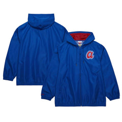 Atlanta Braves Mitchell & Ness Cooperstown Collection Vintage Logo Full-Zip Hoodie Windbreaker Jacket Outlet