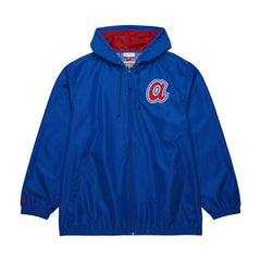 Atlanta Braves Mitchell & Ness Cooperstown Collection Vintage Logo Full-Zip Hoodie Windbreaker Jacket Outlet
