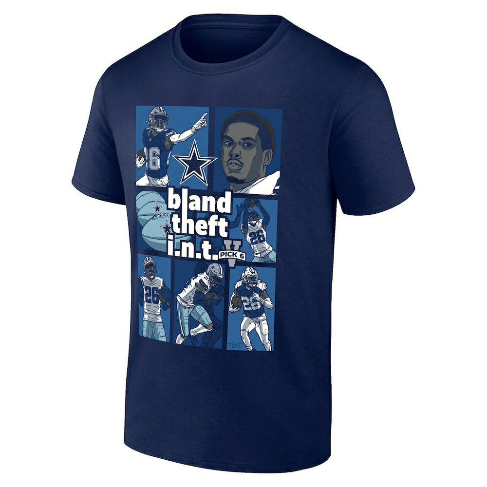 DaRon Bland Dallas Cowboys Pick Six T-Shirt - Navy - Fanatics