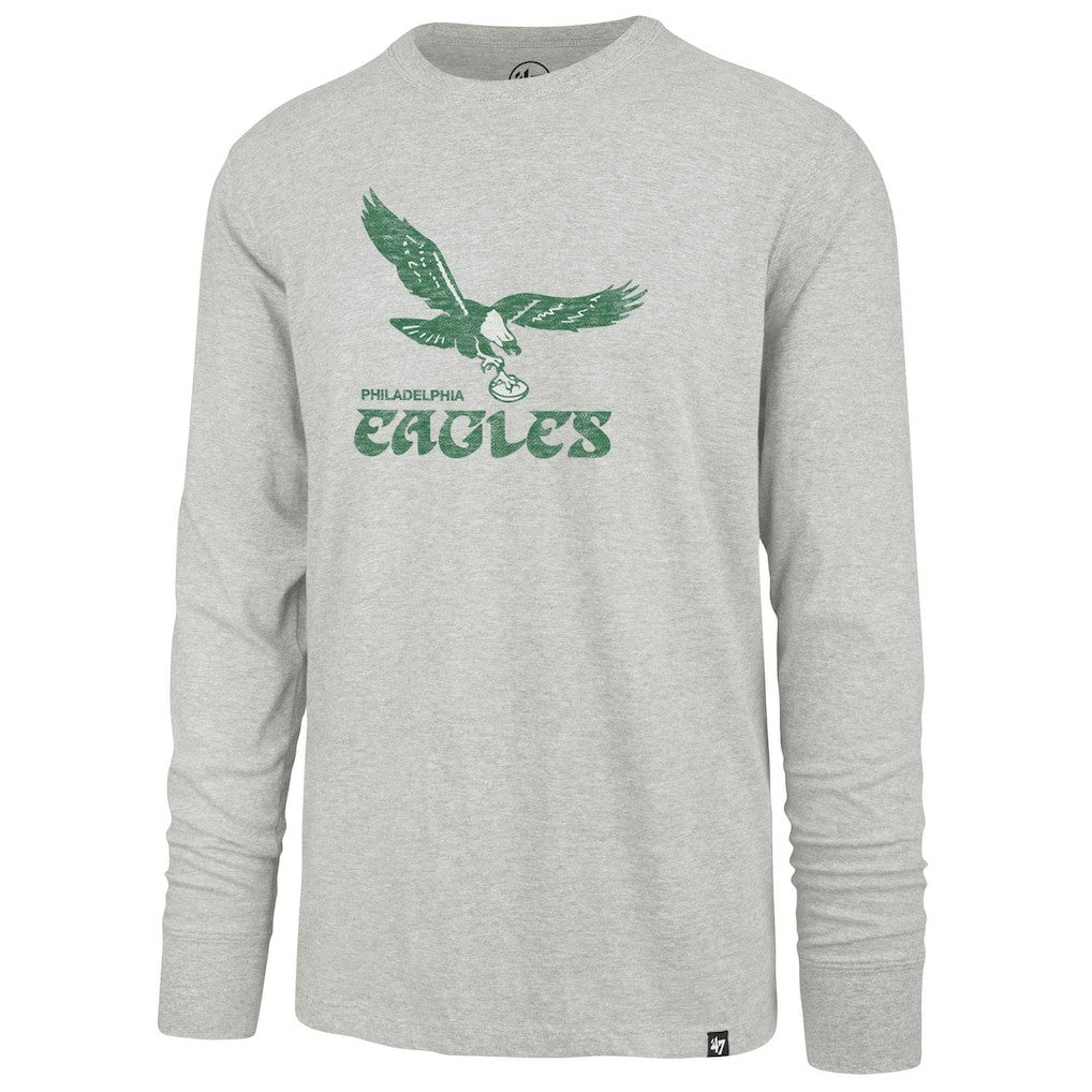 Philadelphia Eagles '47 Premier Franklin Long Sleeve T-Shirt - Gray - 47 brand