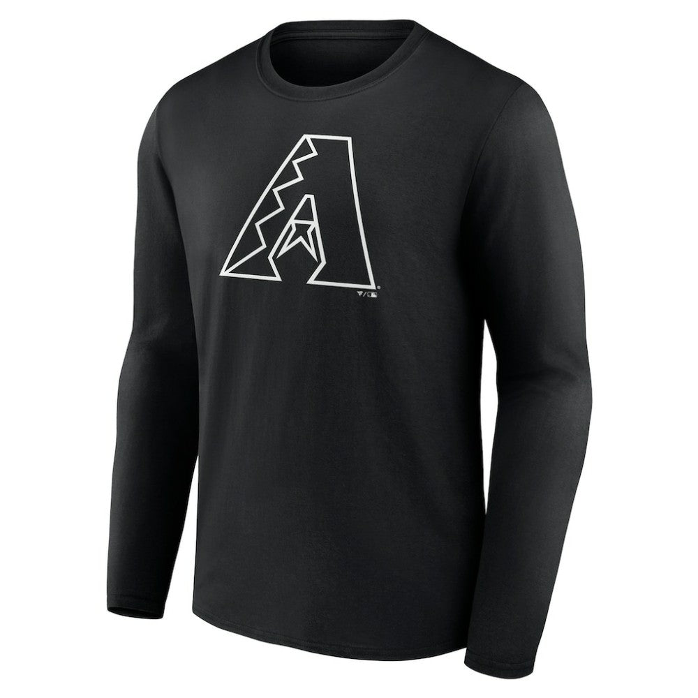 Arizona Diamondbacks Monochrome Personalized Name & Number Long Sleeve T-Shirt Sale