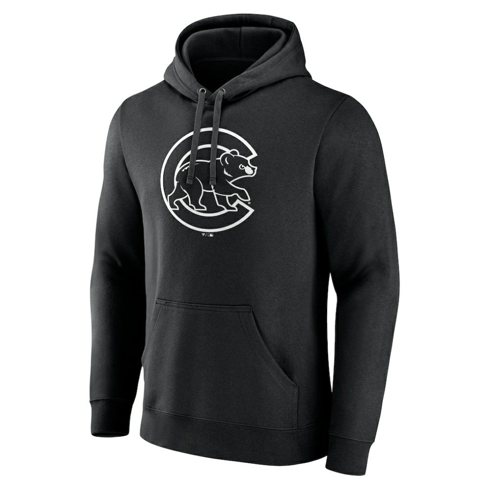 Chicago Cubs Monochrome Personalized Name & Number Pullover Hoodie Online
