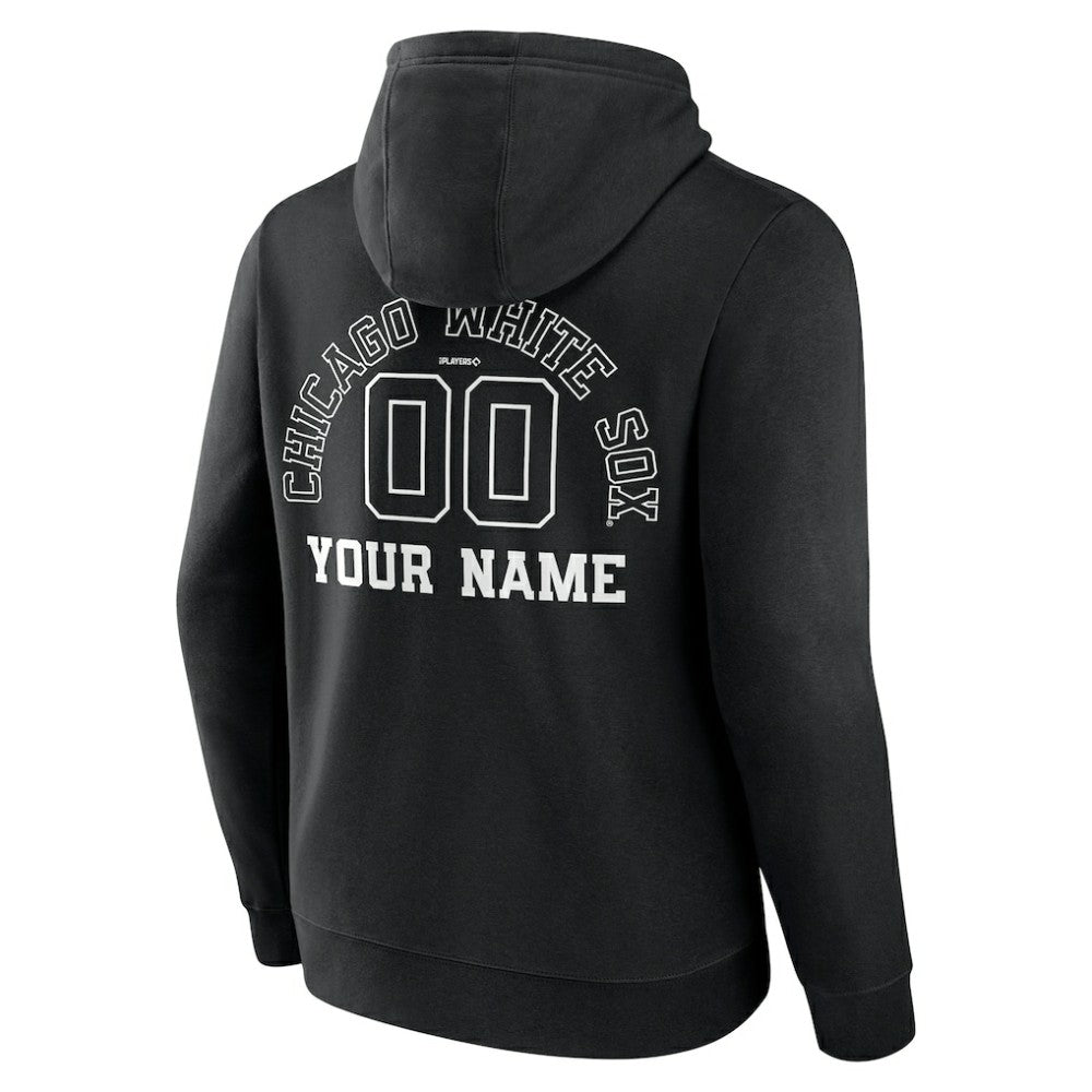Chicago White Sox Monochrome Personalized Name & Number Pullover Hoodie Sale