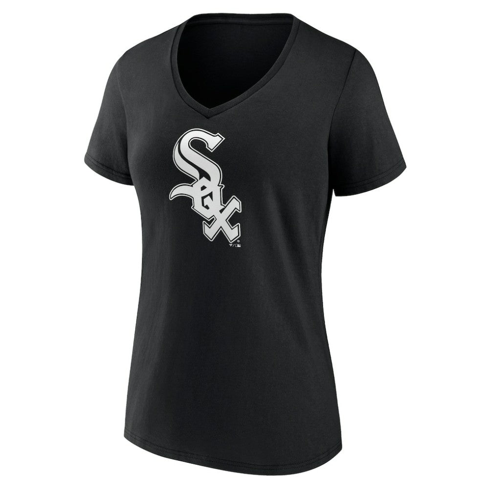 Chicago White Sox Women's Monochrome Personalized Name & Number V-Neck T-Shirt Sale