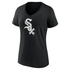 Chicago White Sox Women's Monochrome Personalized Name & Number V-Neck T-Shirt Sale