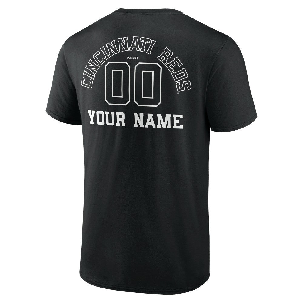 Cincinnati Reds Monochrome Personalized Name & Number T-Shirt for sale