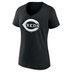 Cincinnati Reds Women's Monochrome Personalized Name & Number V-Neck T-Shirt Discount