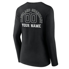 Cleveland Guardians Women's Monochrome Personalized Name & Number Long Sleeve V-Neck T-Shirt Sale