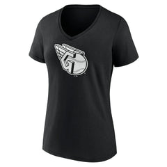 Cleveland Guardians Women's Monochrome Personalized Name & Number V-Neck T-Shirt Sale
