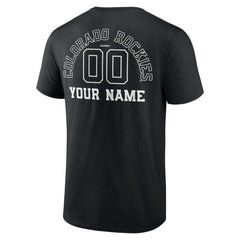 Colorado Rockies Monochrome Personalized Name & Number T-Shirt Outlet