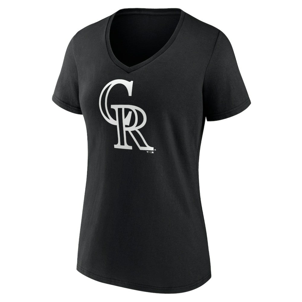 Colorado Rockies Women's Monochrome Personalized Name & Number V-Neck T-Shirt for sale
