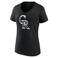 Colorado Rockies Women's Monochrome Personalized Name & Number V-Neck T-Shirt for sale