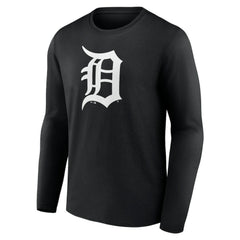 Detroit Tigers Monochrome Personalized Name & Number Long Sleeve T-Shirt Near Me
