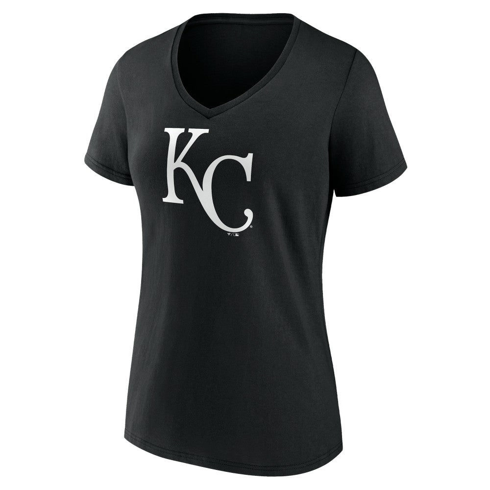 Kansas City Royals Women's Monochrome Personalized Name & Number V-Neck T-Shirt Discount