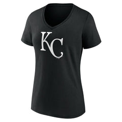 Kansas City Royals Women's Monochrome Personalized Name & Number V-Neck T-Shirt Discount