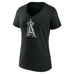 Los Angeles Angels Women's Monochrome Personalized Name & Number V-Neck T-Shirt Near Me