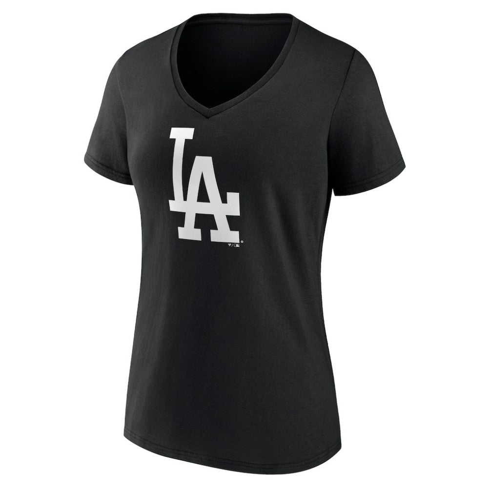 Los Angeles Dodgers Women's Monochrome Personalized Name & Number V-Neck T-Shirt Near Me