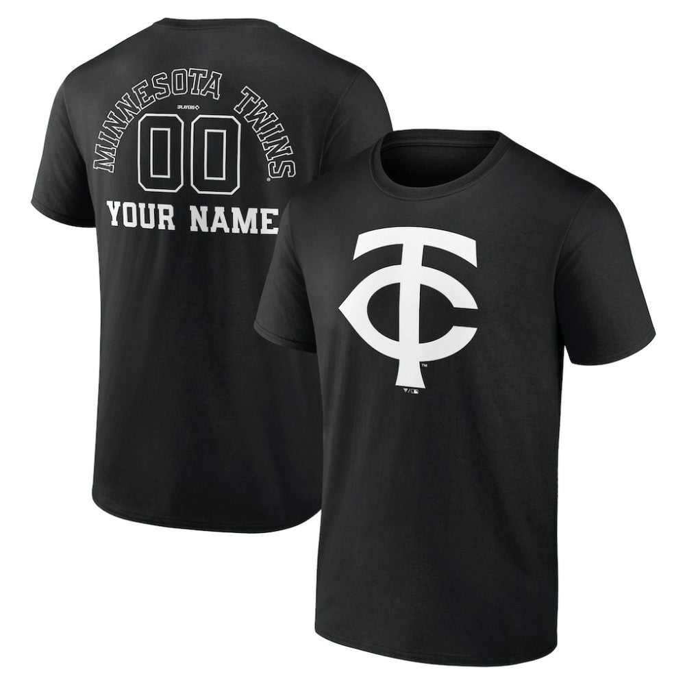 Minnesota Twins Monochrome Personalized Name & Number T-Shirt Sale