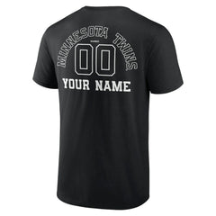 Minnesota Twins Monochrome Personalized Name & Number T-Shirt Sale