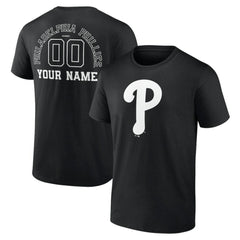 Philadelphia Phillies Monochrome Personalized Name & Number T-Shirt for sale