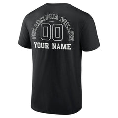 Philadelphia Phillies Monochrome Personalized Name & Number T-Shirt for sale