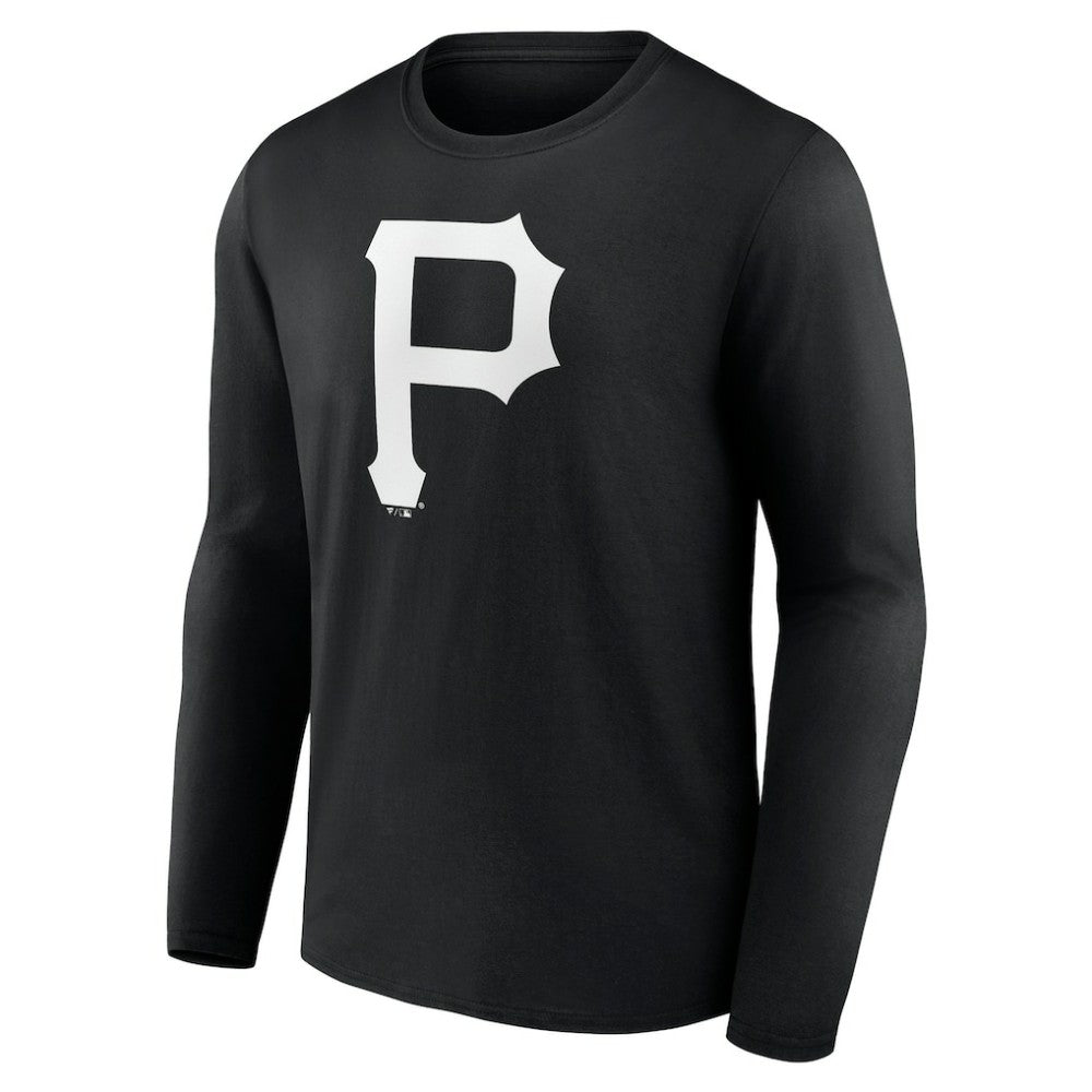 Pittsburgh Pirates Monochrome Personalized Name & Number Long Sleeve T-Shirt Sale