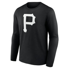Pittsburgh Pirates Monochrome Personalized Name & Number Long Sleeve T-Shirt Sale