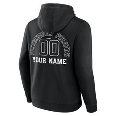 Pittsburgh Pirates Monochrome Personalized Name & Number Pullover Hoodie Outlet