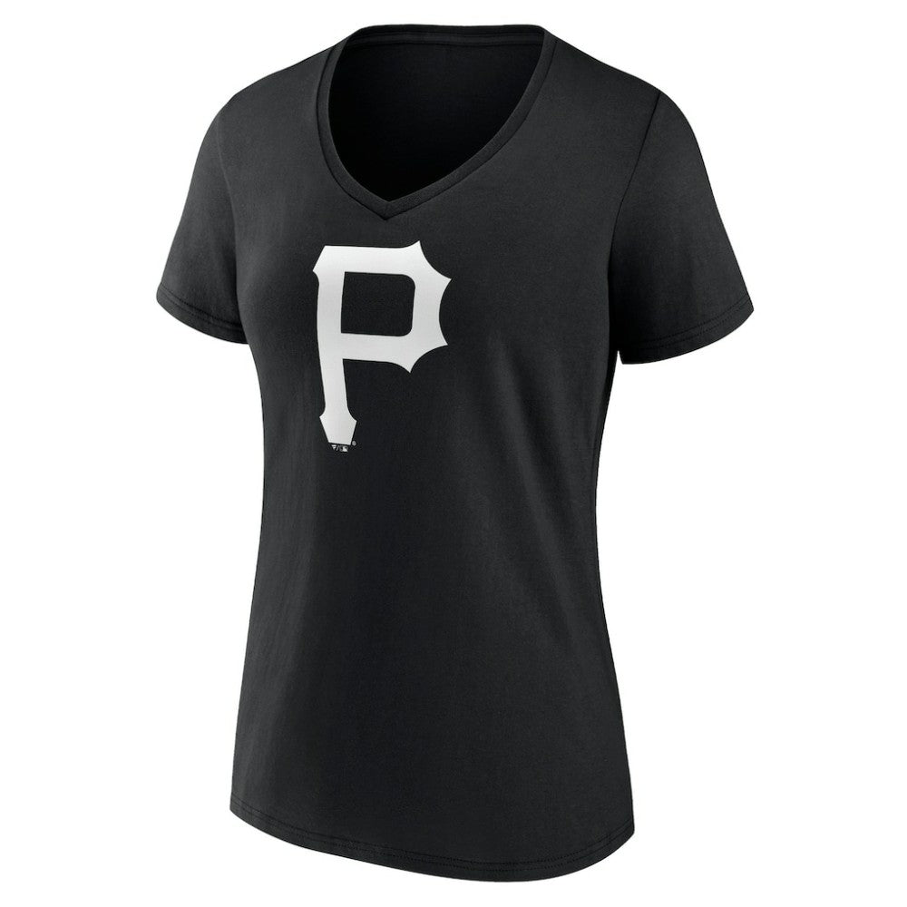 Pittsburgh Pirates Women's Monochrome Personalized Name & Number V-Neck T-Shirt Online