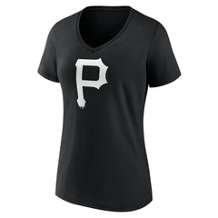 Pittsburgh Pirates Women's Monochrome Personalized Name & Number V-Neck T-Shirt Online