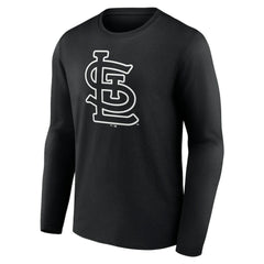 St. Louis Cardinals Monochrome Personalized Name & Number Long Sleeve T-Shirt Sale