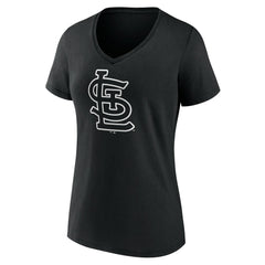 St. Louis Cardinals Women's Monochrome Personalized Name & Number V-Neck T-Shirt Near Me