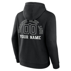 Toronto Blue Jays Monochrome Personalized Name & Number Pullover Hoodie Discount