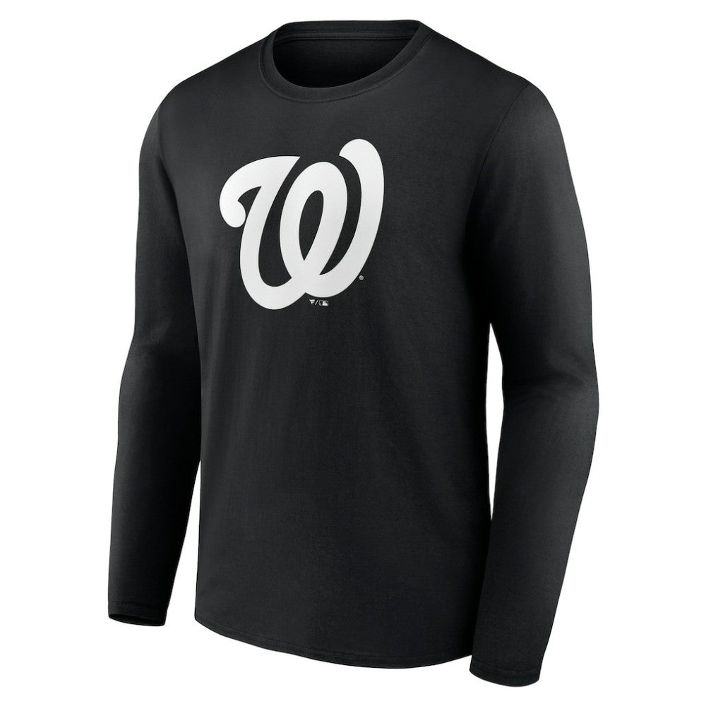 Washington Nationals Monochrome Personalized Name & Number Long Sleeve T-Shirt Discount