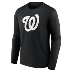 Washington Nationals Monochrome Personalized Name & Number Long Sleeve T-Shirt Discount