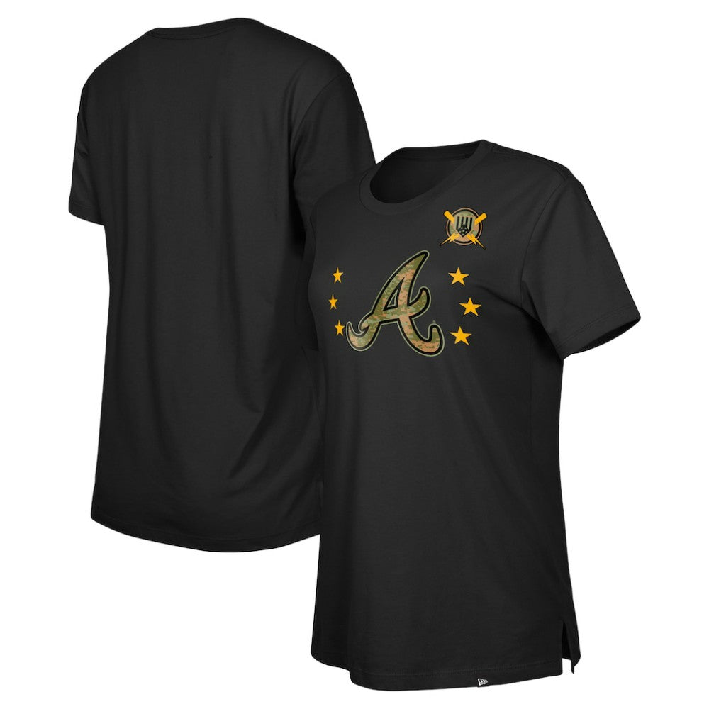 Atlanta Braves New Era Women's Armed Forces Day T-Shirt for sale